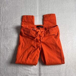 Juicy Jean Couture Skinny Orange Pants‎ Women's Size 26" Waist x 28" Inseam *